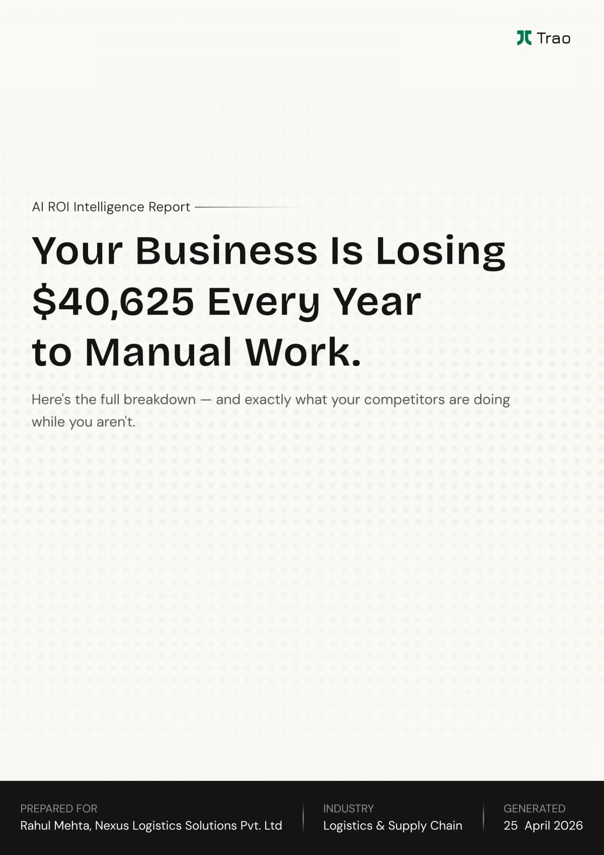 ROI Calculator Cover