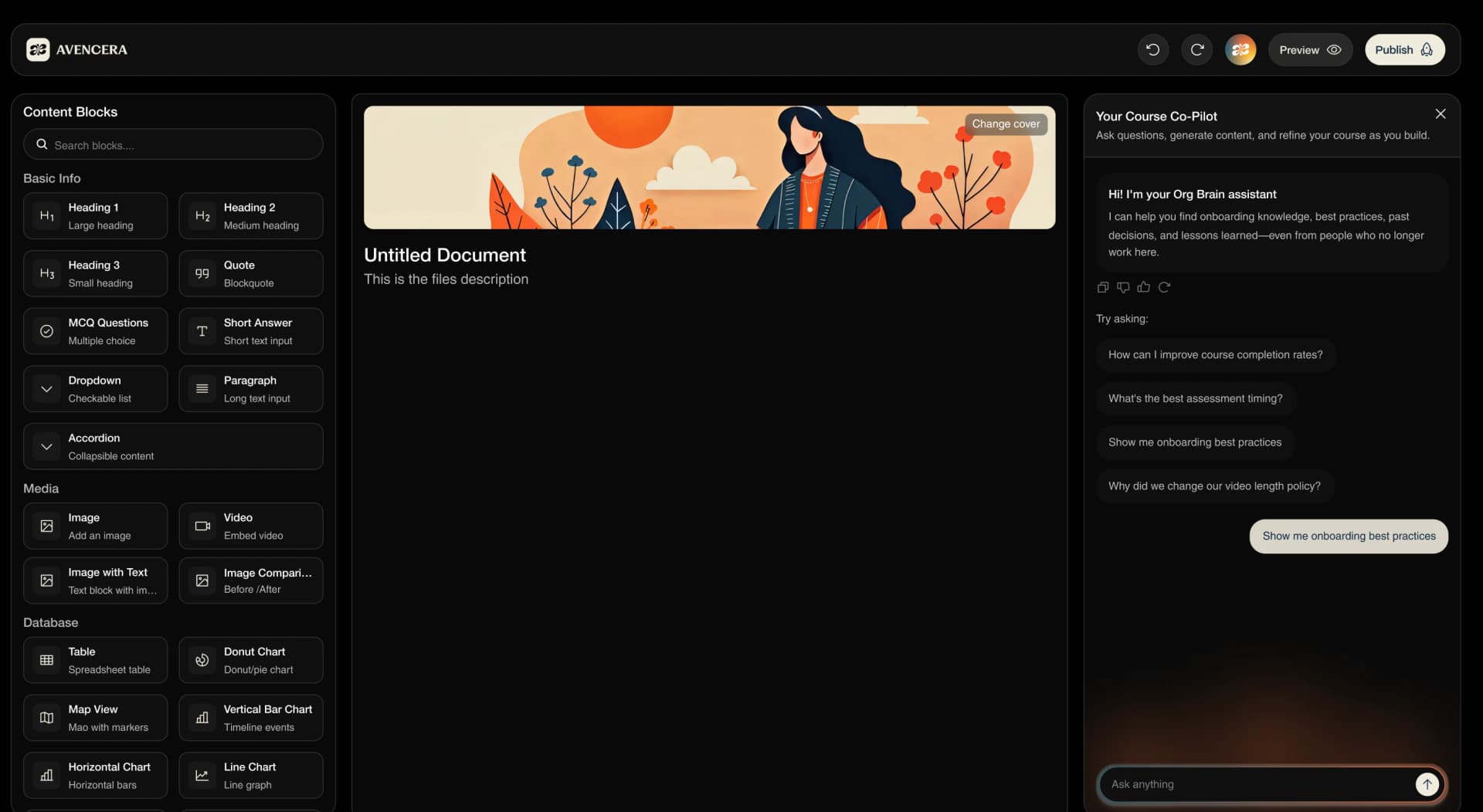 Avencera LMS screenshot